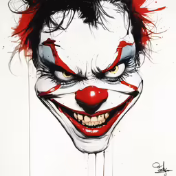 the scary clown from batman movie, the joker