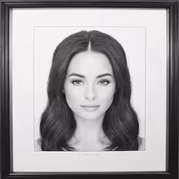 an old photo with a portrait of a woman