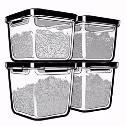 four containers filled with food and the words, how to pack for travel
