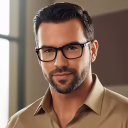 an image of a man wearing glasses looking into the camera