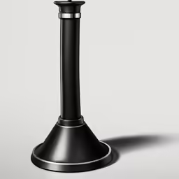 a candle holder sitting in the middle of a white background