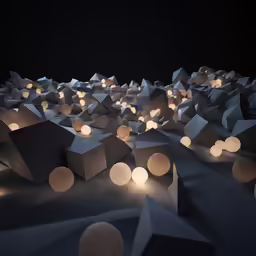 an abstract photo with some glowing lights coming out from the center