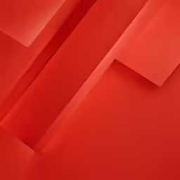 a red wall has abstract shapes that appear to be red