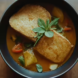 food in the bowl on the table is ready to be eaten