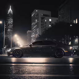 two black cars parked on side of the road