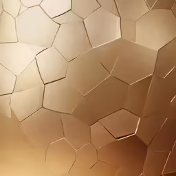 a gold wall with some crackers in it