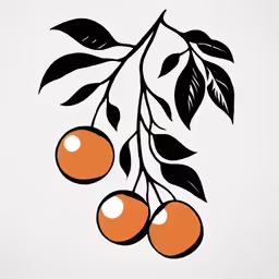 an image of some fruit on a white background