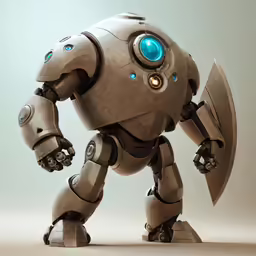 a robot is posing with its hands on his hips