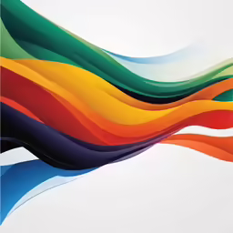 multicolored flowing abstract lines background
