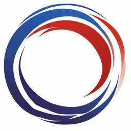 red, white and blue circles with one circle in the middle