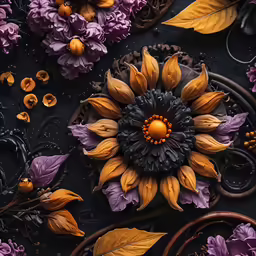 a group of different types of flowers on a table