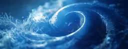 a blue tube containing water or algae floating on top of it