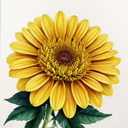 a painting of a flower in a vase