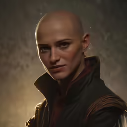 a woman is wearing a leather jacket and posing