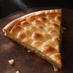 a large piece of food is next to some other food