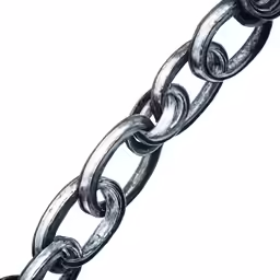 a drawing of a large, thick chain on a white background