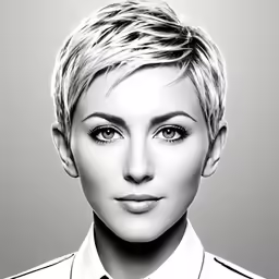 a very cute looking woman with an artistic look