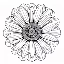 a drawing of a flower that is very detailed,flower coloring pages that you can color with pictures flowers