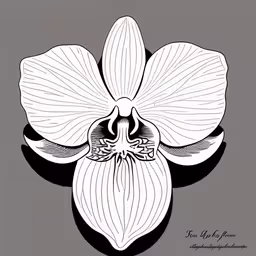 a white flower with long leaves on it