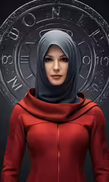 the avatar is made up of an image of a woman