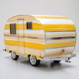 this small trailer like toy is made to look like a vintage tear
