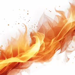an orange, white and yellow abstract design