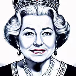 an image of queen elizabeth the queen drawing