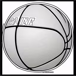 the basketball has the word bann on it,a basketball is shown on white with the word basketball printed on it,a basketball with the word baseline on it,basketball ball with the word basketball inside and on it,a basketball on a white background with the word