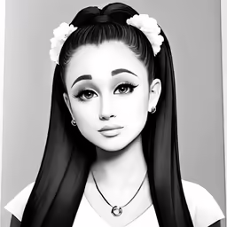 an anime character with long black hair