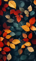 a picture taken through a window of leaves and a light