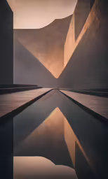 a very nice looking pool with some water