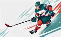 a man is skiing down a snowy hill