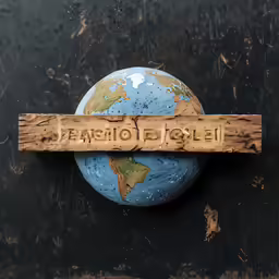 a wooden ruler attached to a piece of paper