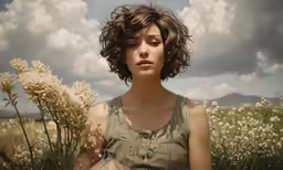 an image of a woman outside in the wilderness