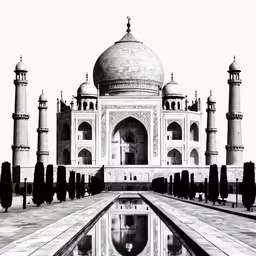 a black and white photo of the tajweedl