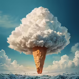 the giant cloud is over a piece of paper