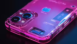 an image of a pink cell phone case