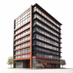 a computer rendering of an office building