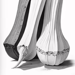 the legs and back sides of a sculpture