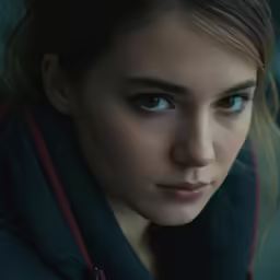 a close up of a person in a jacket