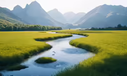 the mountain is covered in many layers of vegetation