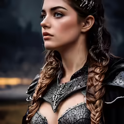 an image of a woman that is wearing some sort of armor