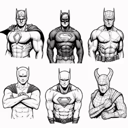 some batman characters for different ways
