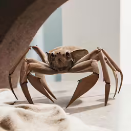 a spider like creature standing on some sand