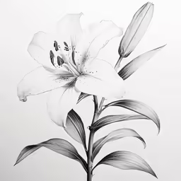 a white flower in a pot sitting on a table