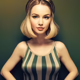 an old fashion photograph of a young woman