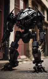 a robotic robot that appears to be moving on its hind legs