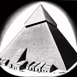 an ancient pyramid has several steps leading up it