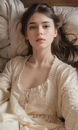 an image of a woman laying in bed