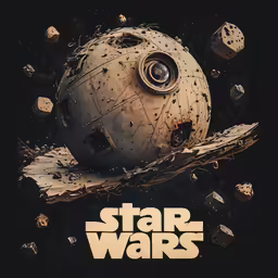 a poster for the star wars movie is shown